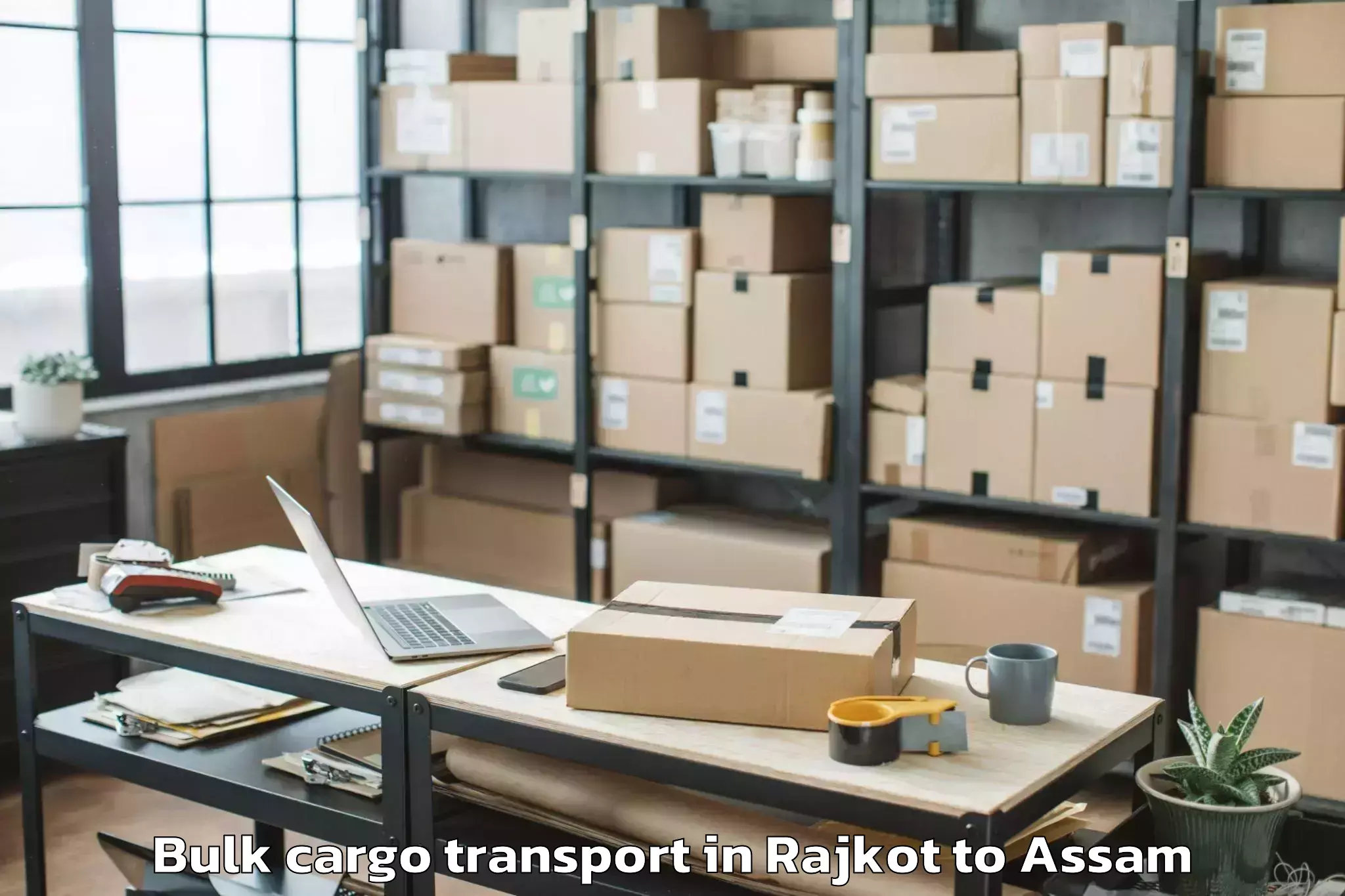 Quality Rajkot to Jorhat Bulk Cargo Transport